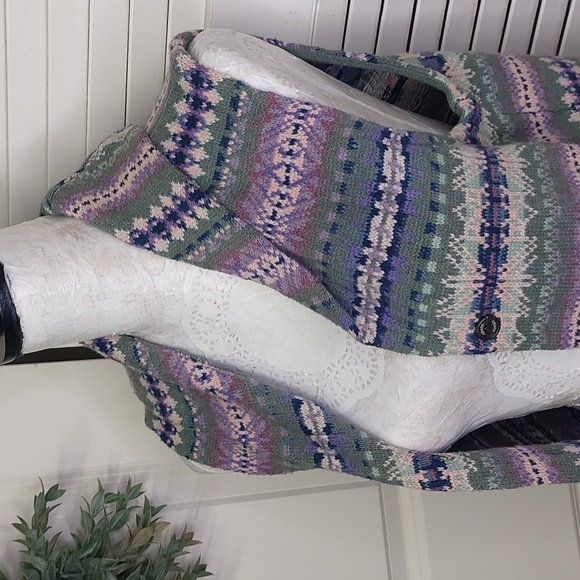 Chaps Knit Sweater Vest, Beautiful Colors, Small - Picture 11 of 11